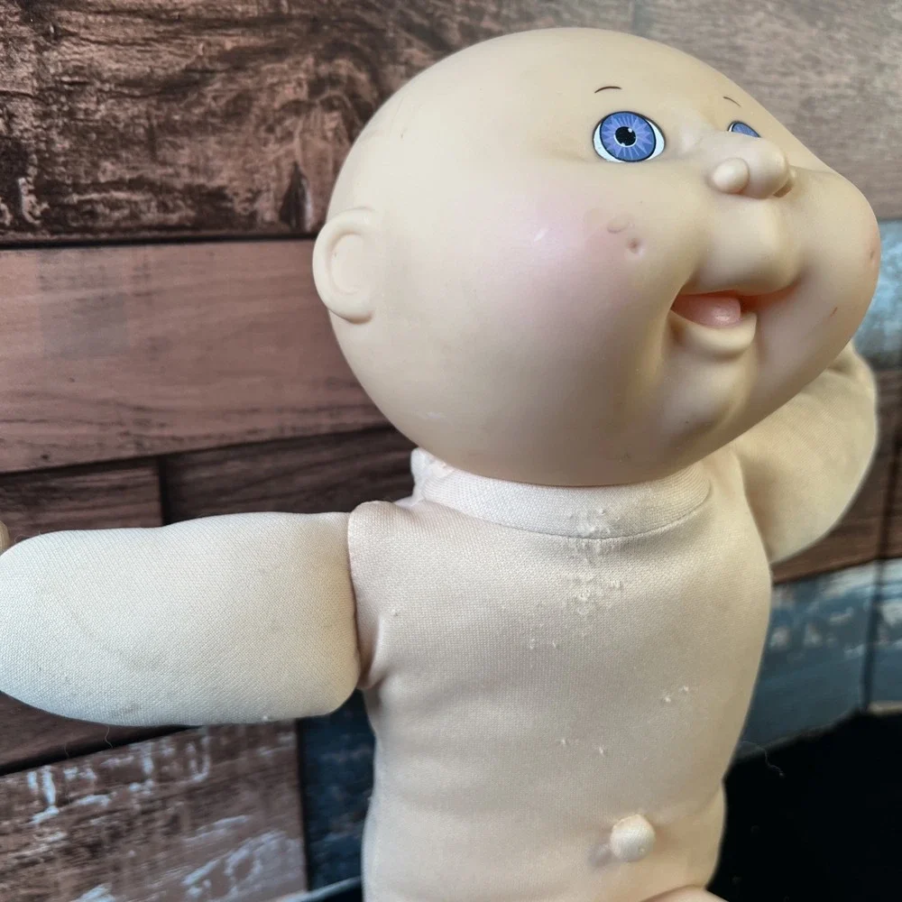 Vintage 1991 Cabbage Patch Kids Doll Bald Blue Eyes Hasbro Xavier Roberts